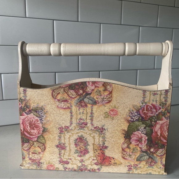 Vintage Style Wooden Country Shabby Chic 3 Slot Letter Holder Organizer - Picture 8 of 8